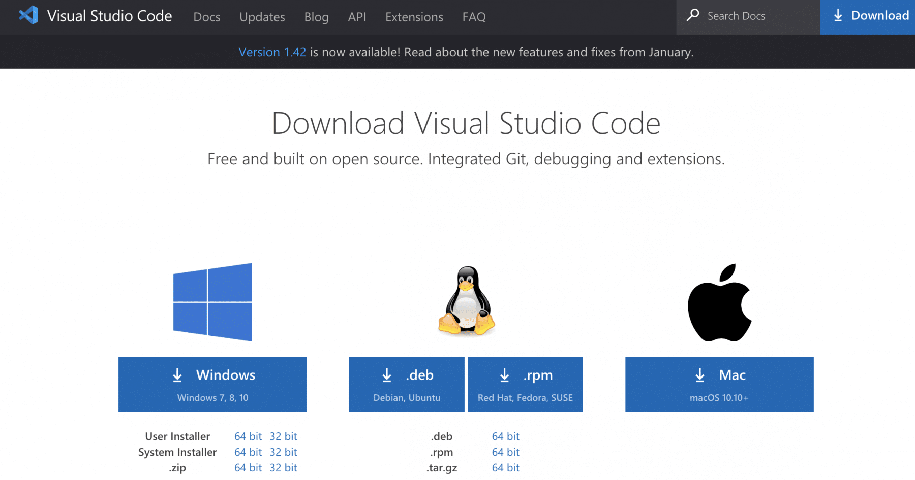visual studio code download for windows